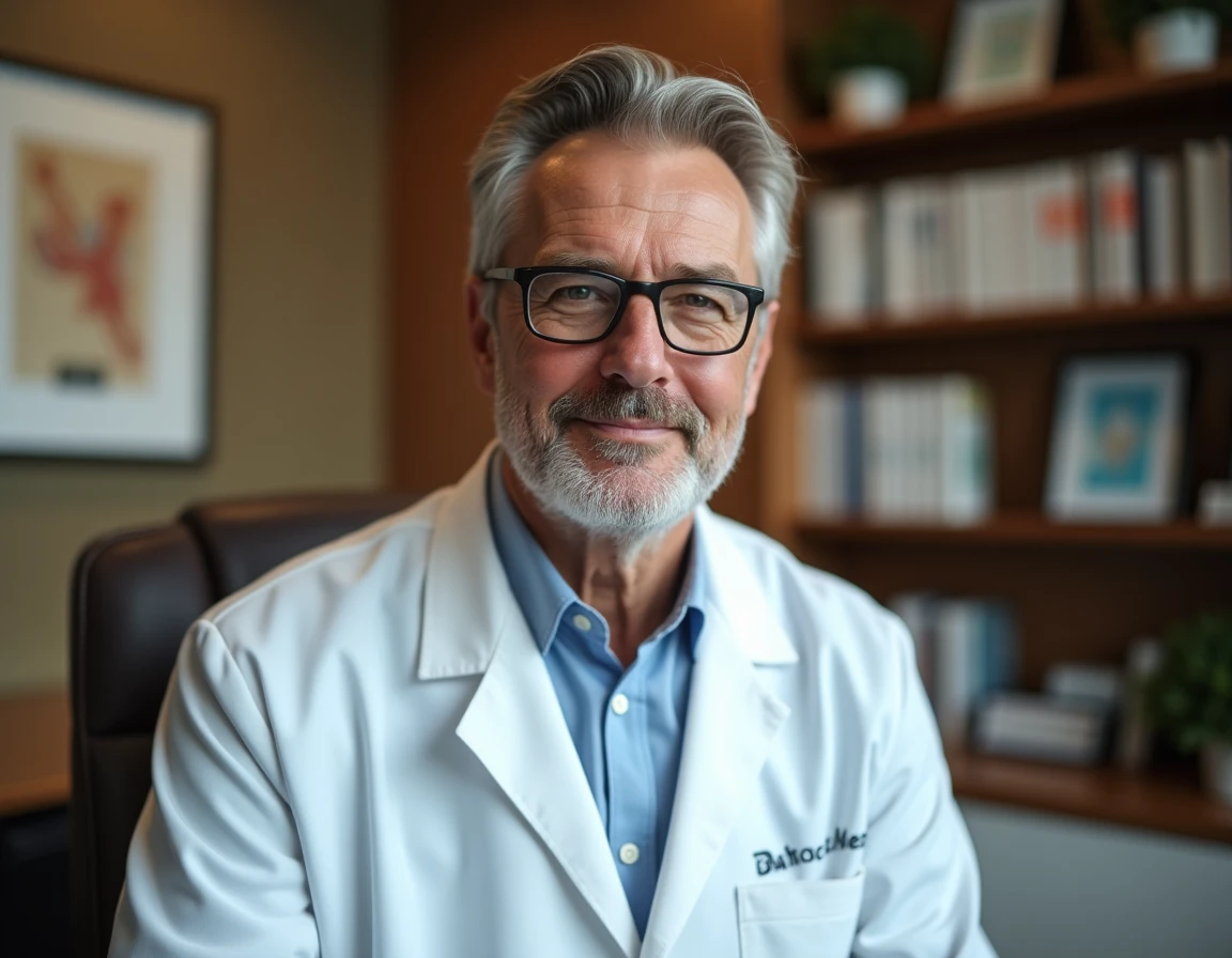 Dr Alain Berkovits, médecin esthétique en Meurthe-et-Moselle, dans son cabinet chaleureux et professionnel
